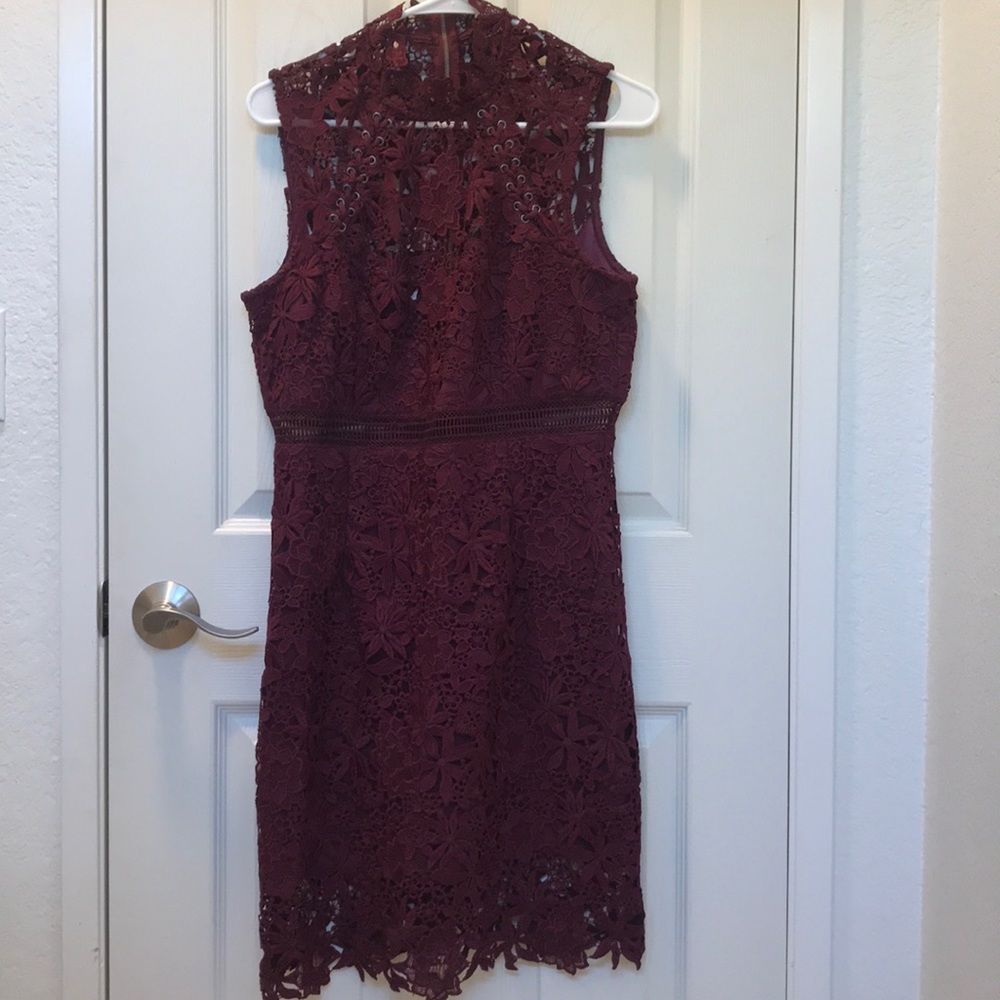 Bardot Lace Sheath Dress Size 8